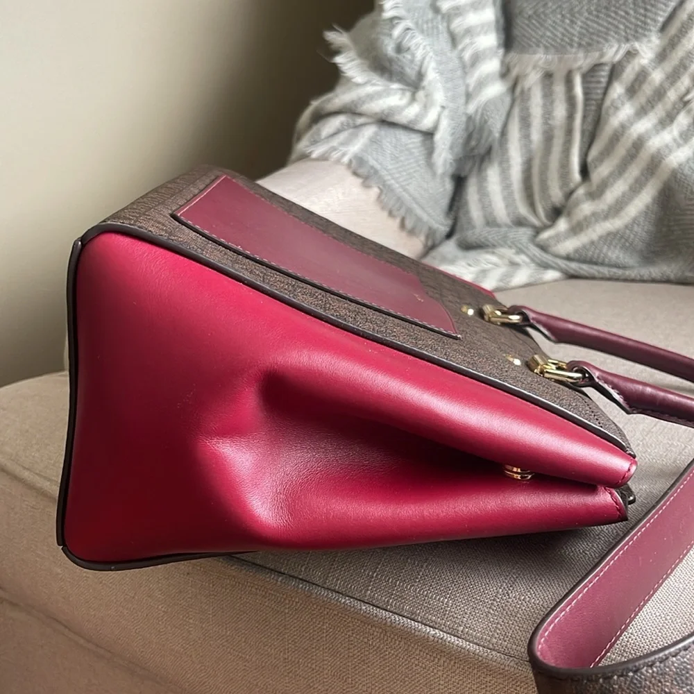 Michael Kors monogram satchel bag